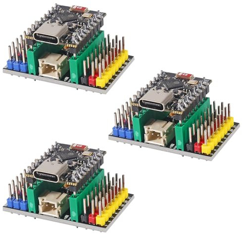 DWEII 3 Sets ESP32-C3 Mini Development Board ESP32 Supermini Development Board RP2040 Development Board WiFi Bluetooth wtih C3 Expansion Board