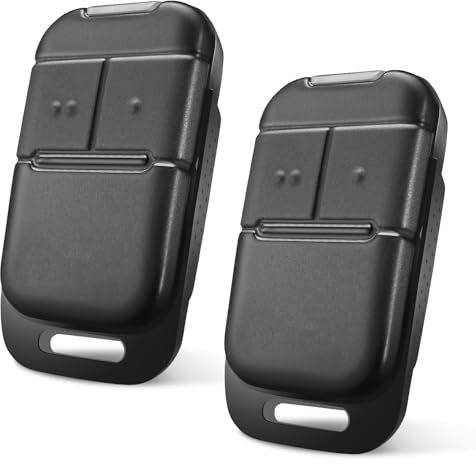 2Pcs Telecommande Portail, Télécommande Pour Portail Automatisé 2 Canaux 433.42Mhz, Télécommande Portail Remplace la télécommande Keytis-NS-2-RTS et Keytis 2 RTS pour 2401539