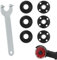 7 Pcs Angle Grinder Wrench Nuts Flange, 140mm Grinders Spanner Key, M14 Flange Metal Angles Grinder Nuts for 14mm Spindle Thread Angle Grinders