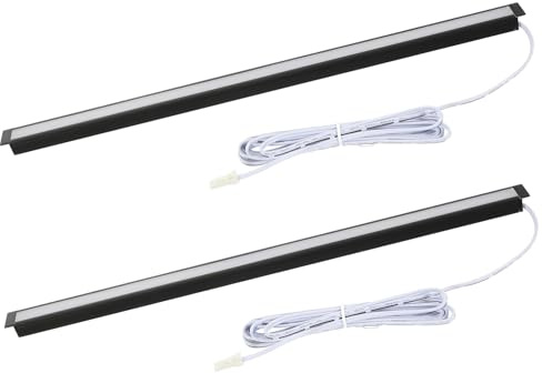 Operitacx 2 Stück LED Unterbauleuchten Wiederaufladbar 12v Leuchtleiste 30cm Naturweiß Kabellose Schrankleuchte für Küchenschränke Vitrinen Innenbeleuchtung