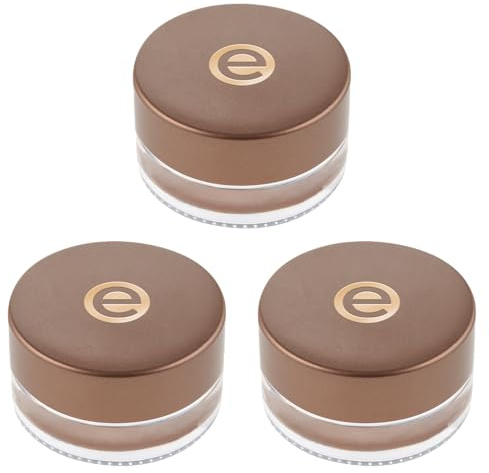 essence cream eyeshadow, Lidschatten, Nr. 03, langanhaltend, Expressergebnis, Wischfest, metallisch, vegan, Nanopartikel frei, ohne Parfüm, ölfrei, 3er Pack (3x5g)