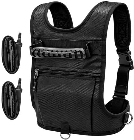 TECKZOON Harnais d'entraînement de ski et de snowboard pour enfants, aide à l'apprentissage du ski réglable avec sac à dos, ceinture de sécurité et poignée de levage, contrôle de vitesse pour