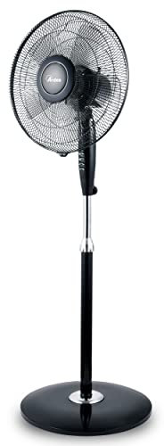ARDES Ventilador de Pedestal Potente Silencioso 5 Aspas 40 cm Oscilatorio con Altura e Inclinación Regulable Ventilador de Pie Ardes 3 Velocidades Modelo AR5S41PB