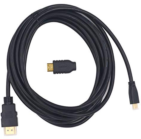 SJJX HDMI to Micro HDMI Mini HDMI Cable Male to Male 10FT HDMI Adapter for PC HDTV PS3 1080P