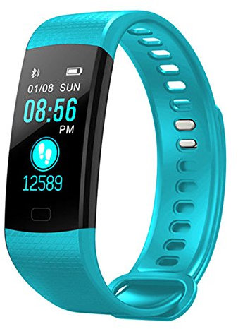 Smart Fit Sport Colour Fitness Tracker with Heart Rate Monitor Sleep Monitor Color Screen Bluetooth Smart Watch Activity Tracker Waterproof Step Counter Pedometer and Calorie Counter