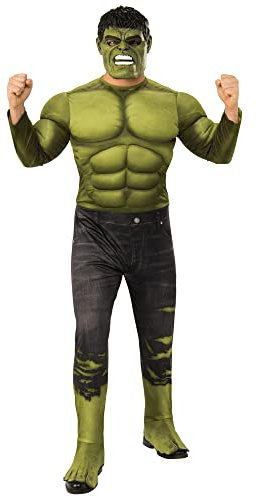 Rubie's Official Avengers Endgame Hulk, Deluxe Adult Mens Costume - Size Standard/Medium Halloween