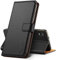 Hianjoo Hülle Kompatibel für Samsung Galaxy A10, Handyhülle Tasche Premium Leder Flip Wallet Case Kompatibel für Samsung Galaxy A10 [Standfunktion/Kartenfächern/Magnetic Closure Snap], Schwarz