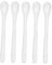TOSSPER 5pcs Céramique Cuillère À Café Pur Porcelaine Os Scoop Petit Cuillère À Thé De Cuisine Vaisselle Fournitures