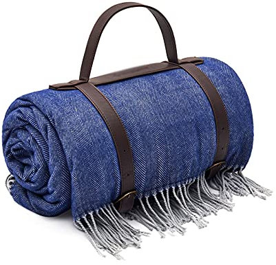 Outdoordecke Campingdecke Picknick Decke Outdoor Camping Matte Mode Quaste Durable Lederlagerung 210D Oxford Tuch Nichtabsorbierende Rückenlehne leicht zu tragen Zeltmatte Strandmatte Stranddecke