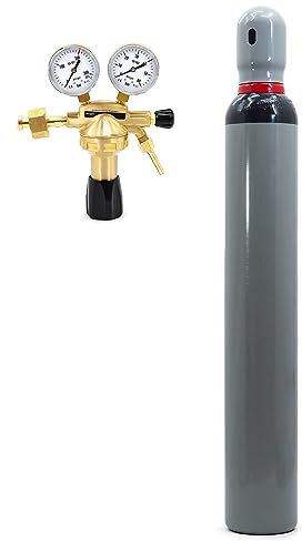 STICKSTOFF NH5 Gasflasche 10 Liter 2,0m3 Klimaanlagen Reifenaufblasen + Minderer 40bar