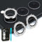 Imluckies Camera Lens Protector for Samsung Galaxy S24 / S23 Plus, Shiny Diamond Tempered Glass Anti-Scratch 9H with Aluminium Alloy Edge