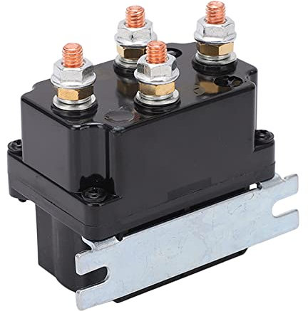 Relé de Cabrestante, Relé de Solenoide de Cabrestante de 12V 250A, relé de Cabrestante Eléctrico de Latón para ATV UTV, Coche, Barco, Remolque, Camión, Grúa Montada