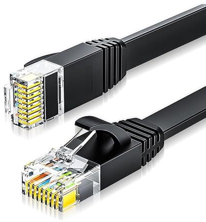 CY Cavo Ethernet UTP Ultra Slim Flat Cat6 RJ45 Cavo di rete Twisted Pair per Router Laptop (30 cm)