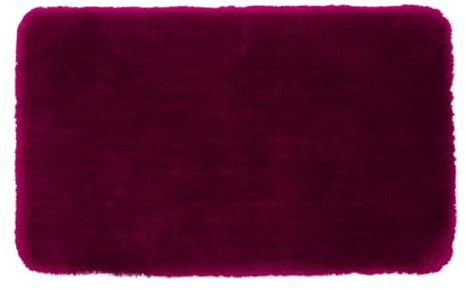 Gözze - Deluxe Badteppich mit extra hohem Flor, 100% Polyester (Mikrofaser), Mit Antirutschbeschichtung, 70 x 120 cm - Cyclam