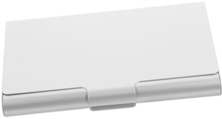 AOKWAWALIY Étui pour cartes de visite - Organiseur de cartes de visite - Boîte de rangement en aluminium - Accessoires en carton - Porte-cartes d'affaires