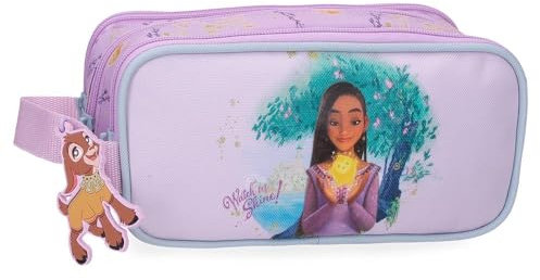 Disney Joumma Watch us Shine, dreifaches Federmäppchen, Rosa, 22 x 10 x 9 cm, Polyester, Rosa, Dreifaches Federmäppchen