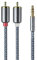 audio pirates Klinke auf Cinch | RCA-Kabel | 3,5mm-Klinkenkabel auf 2x Cinch-Kabel | Audio-Kabel für TV, PC, Tablet, Subwoofer, Verstärker, Lautsprecher, HiFi & Heimkino
