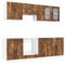 vidaXL 8-TLG. Küchenschrank-Set Kalmar Räuchereiche Holzwerkstoff, Küchenzeile Einbauküche, Schrank-Set, Unterschrank, Küchenschrank, Hängeschrank