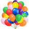 Luftballons Bunt 100 Stück, 10 Farben 25-27 cm, Bunte Luftballon Girlande für Kinder Geburtstag Oder Hochzeit Party Deko