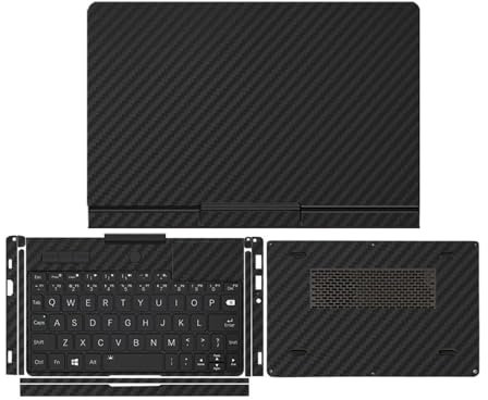 Skin Pre-Cut Protective Skin Decals Sticker Cover Case Film for GPD Pocket 4 (Black Carbon Fiber)