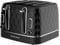 Hamilton Beach Toaster 4 Slice, Diamond, 2300W, 6 Browning Controls, Defrost, Reheat & Cancel Settings, Removable Crumb Tray, High Lift Eject, Black - HBT3221B