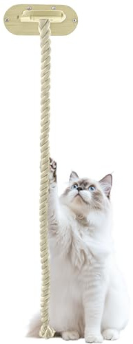 Corde d'escalade pour chat – Corde d'escalade murale pour chat | Ficelle interactive de 150 cm pour griffer et meuler les pattes pour la maison, le dortoir, la ferme, le salon, la chambre à coucher et