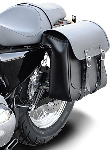 BUFFALO BAG Packtasche Seattle 17 Liter Sportster Modelle (1995-2021), außer XR Modelle Harley Davidson Linke Seite mit Stoßdämpfer Aussparung