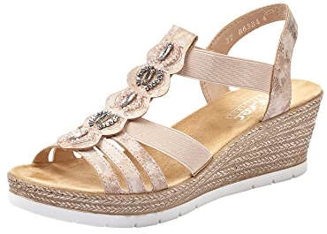 Rieker Femme 619B2-31 Sandales Bout fermé, Rot (Rosa 31), 40 EU