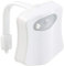 Lunartec WC Licht: LED-Toilettenlicht mit Licht- und Bewegungssensor, 2 Modi, 16 Farben (Klolicht, Klo Beleuchtung, Batterieleuchte mit Bewegungsmelder)