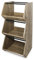 Iris Ohyama, Regal, AufbewahrungsBoxen aus Holz, Beistellmöbel,1 Klapptür, Stapelbar, Küche, Schlafzimmer, Wohnzimmer - Stack Box IWB-400 - Aschbraun