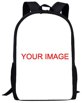 POLERO Kinder Rucksack Schultasche Kindergarten Vorschule Tasche Kleinkinder Reisetasche Totenkopf Print Design (Kundenspezifischer Druck)