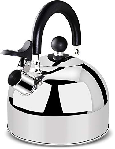 Teekessel Herd Pfeifen Edelstahl Automatische Pfeife Gaskessel Herd Herd Allgemein 2,3 l Kaffee Tee Wasserkanne