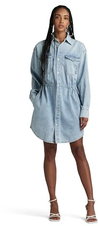 G-Star Damen Relaxed Drawcord Denim Dress