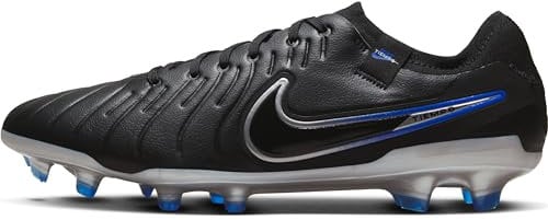 Nike Fußballschuh Legend 10 Pro Fg, Schwarz Blau Black Chrome Hyper Royal, DV4333-040, 40 EU (7 US)