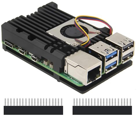 Geekworm Raspberry Pi 5 Boîtier avec Ventilateur PWM (P511-A)