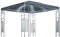 Willood Garten Pavillon mit LED-Lichterkette 300x300 cm Anthrazit
