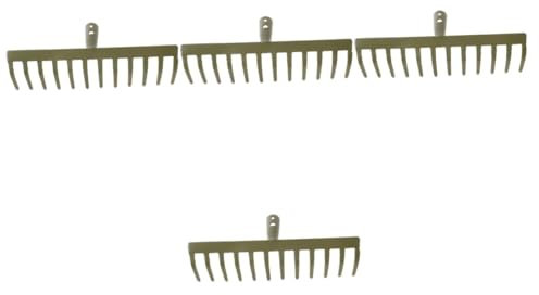 Uonlytech 4 Pz Strumenti Da Giardinaggio Rastrello Raccoglifoglie Rastrello Per Foglie Palline Di Foglie Rastrello Per Foglie Del Trattore Artigli Fogliari Acciaio Carbonio Green