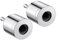 15/22mm Metal-Copper Pipe Cleaner Pile Head Cleaner Brush (silvery, 2+2PCS(15MM＋22MM）)