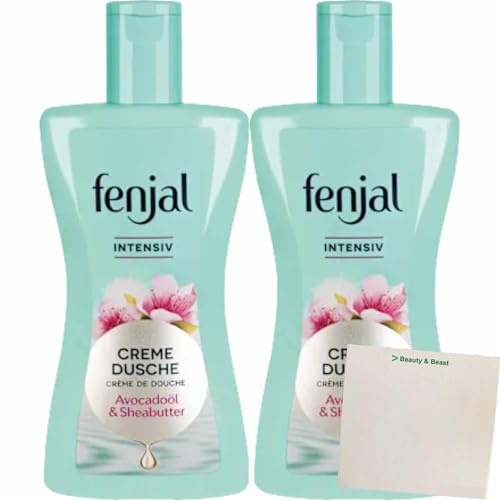 Fenjal Intensive Cream Shower with Avocado Oil and Shea Butter 2 x 200 ml Pack of 2
