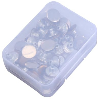 PLAFOPE Juego de 40 Botones de Presión para Jeans Metal Resistente con Remaches Reforzados para Pantalones Tirantes y Chaquetas Fácil Instalación sin Costura para Uso Tiendas y Hogar