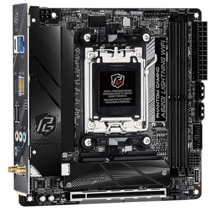 Placa Madre Fit For ASRock A620I Lightning WiFi Placa Base AMD A620 Soporte R9 7950X 7900X R7 7800X3D 7600X CPU AM5 DDR5 USB3.2 Gen2 M. Mini-ITX