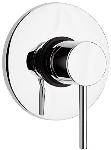 Miscelatore doccia da incasso con placca esterna cromato | Salice