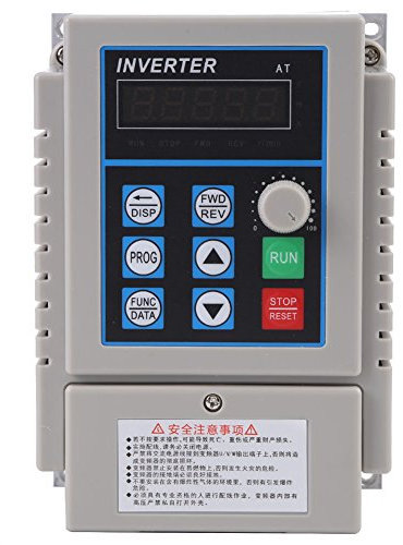 Variateur de Fréquence de VFD de 0.45kW Walfront Onduleur Monophasé Inverseur Variable de Contrôleur de Vitesse de VFD d'Entraînement de Fréquence de 220V AC (en Anglais)