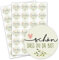 2er Set runde Aufkleber Schön, dass du da bist I dv302 mint I Ø 4 cm I selbstklebende Sticker mit Spruch für Hochzeit Geburtstag Verpackung