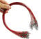 Fishing Wire Leaders for Saltwater: 30pcs Stainless Steel Line Leaders Nylon-Coated 19 - 100 LB High Strength Wire Rig for Shark Barracuda Pike Fishing - Red