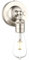Phansthy Loft-Wandlampe Vintage Industrie Wandleuchte Wandbeleuchtung Schicke schlichte Wandleuchte Industrial Style (Gebürsteter Edelstahl Farbe)