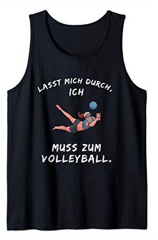 Volleyball Spruch Lustig Beachvolleyball Aufschlag Trikot Tank Top