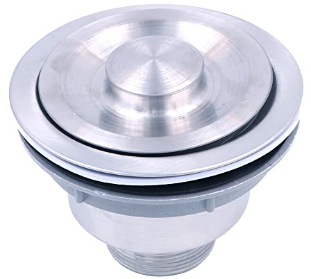 CENPEK 2pcs Kitchen Sink Drain Strainer Assembly, Stainless Steel Sink Stopper Strainer Basket, Sink Collection Strainer Waste Stopper