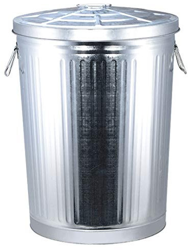 YYDS Junk-Behälter, 1 Stück, Metall-Mülleimer für den Außenbereich, mit Abdeckung, Sanitär-Mülleimer, mehrere Kapazitäten, Optionen: 25 l/35 l/45 l/75 l, Umweltschutz (Größe: 75 l)