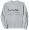 Apres Ski Definition Shirt für Skifahrer Outfit Ski Party Sweatshirt